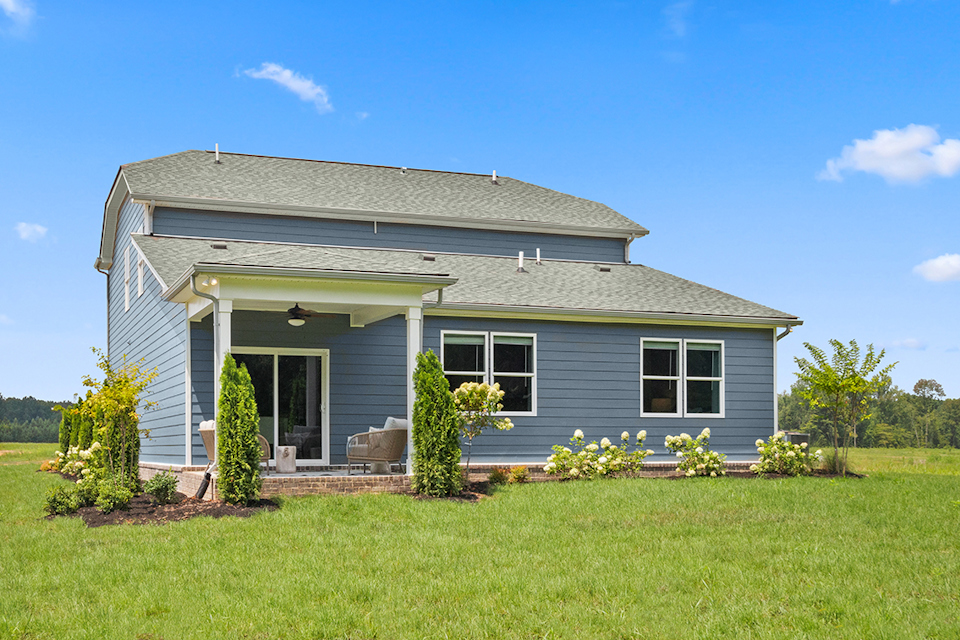 A house with a large yard.