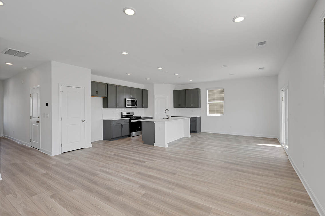 A large empty kitchen.