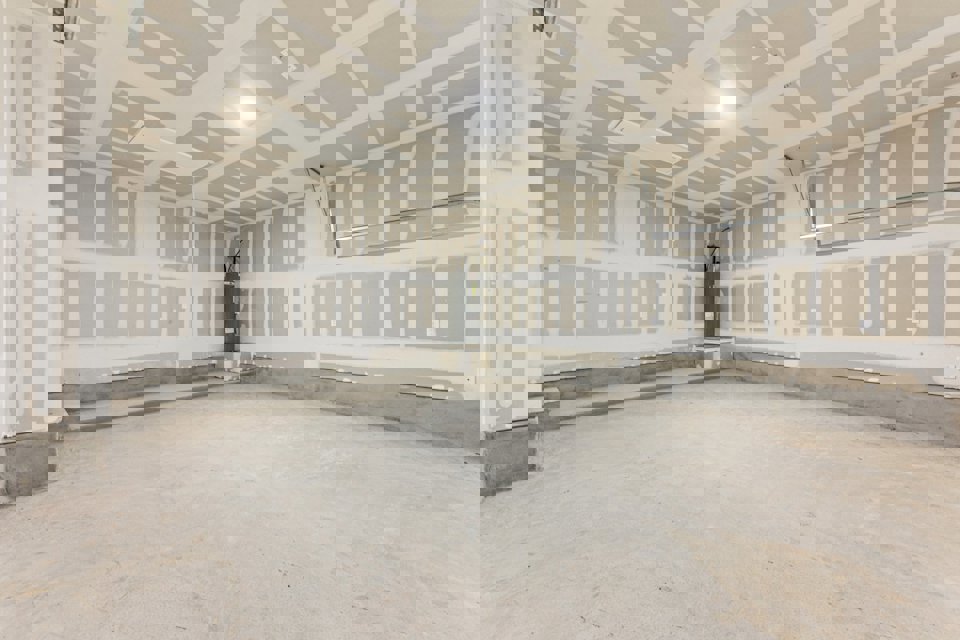 A room with white walls.