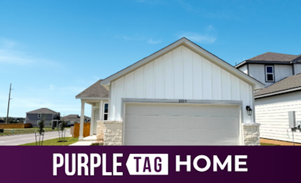 A house with a garage.