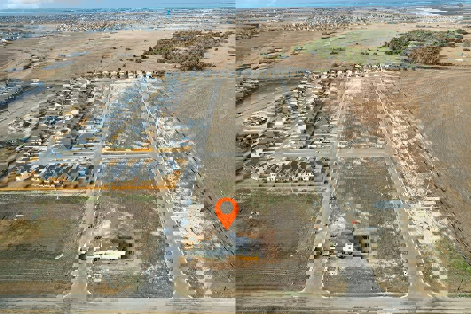 A highway with many cars.