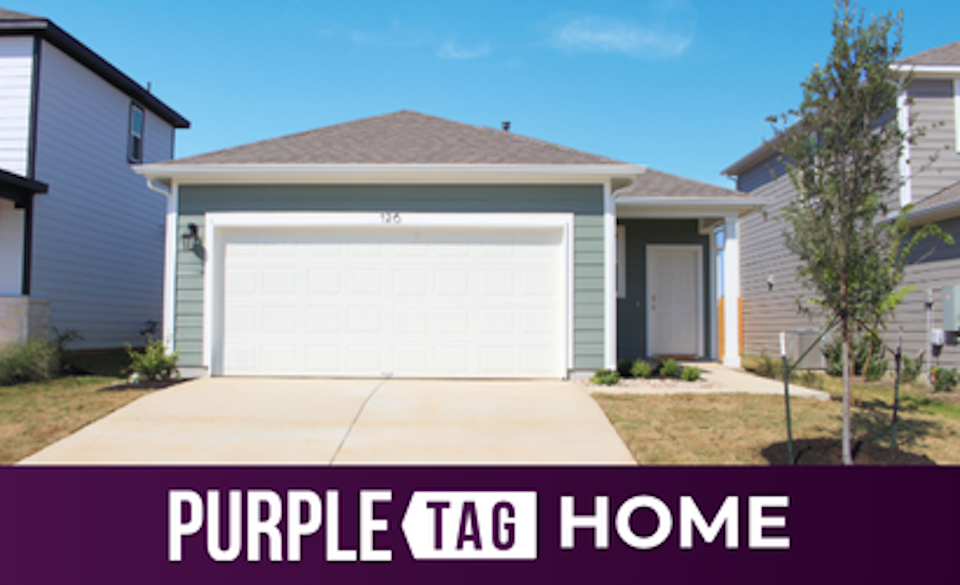 A house with a garage.