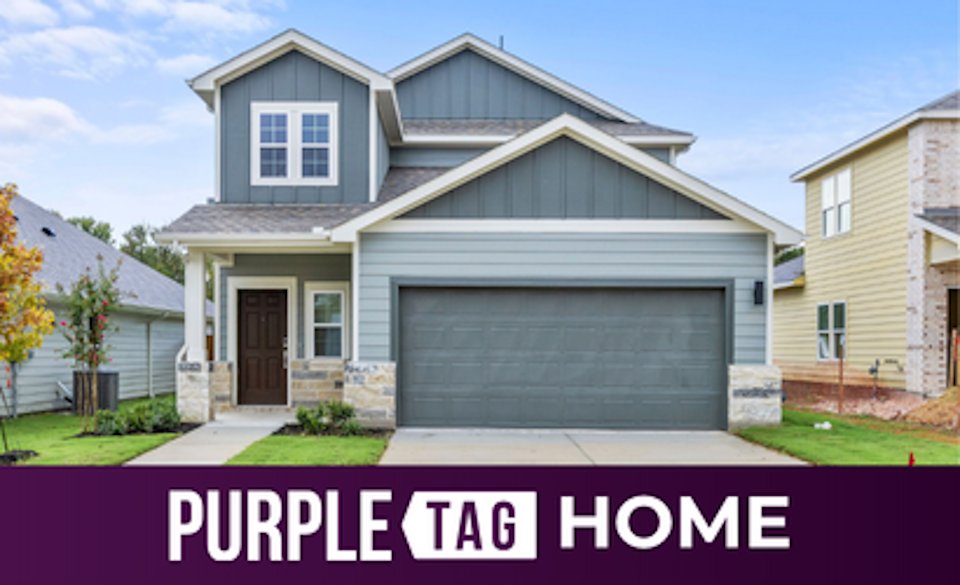 A house with a garage.