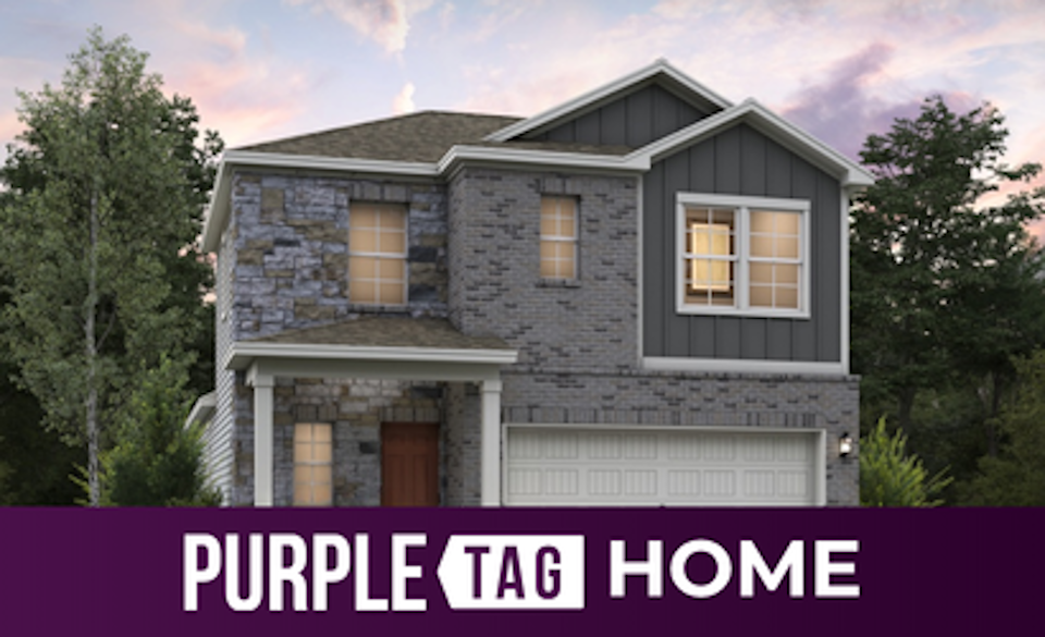 A house with a garage.