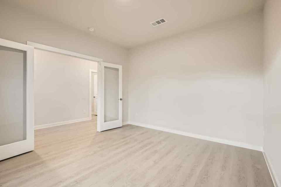 A room with white walls.