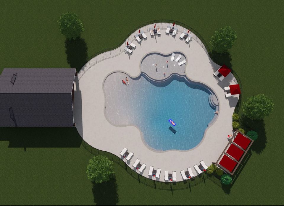 A cartoon of a house.