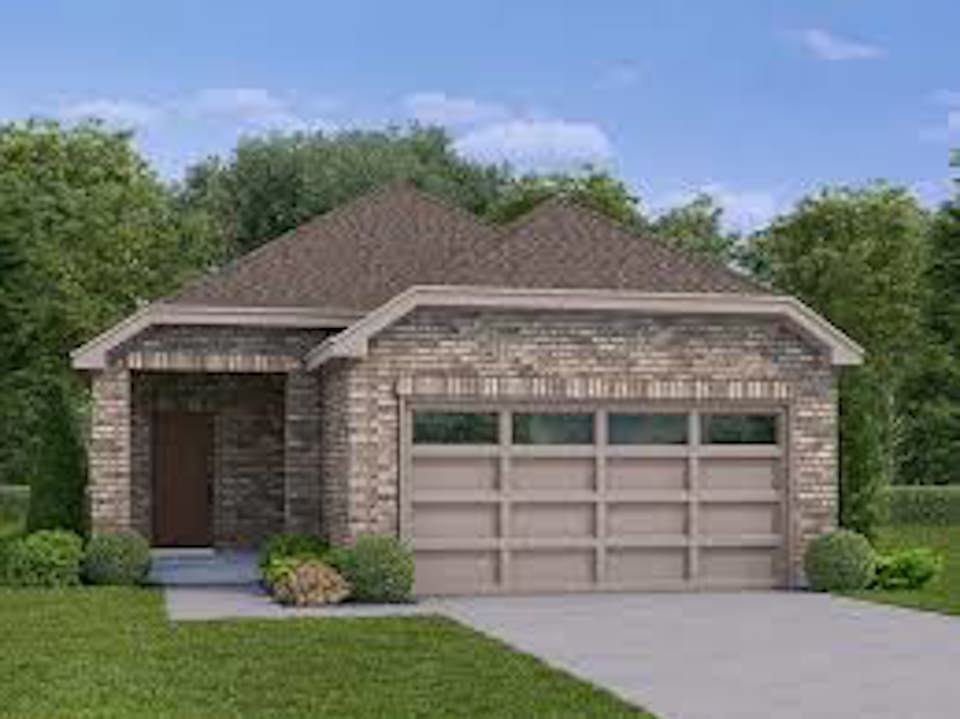 A house with a garage.