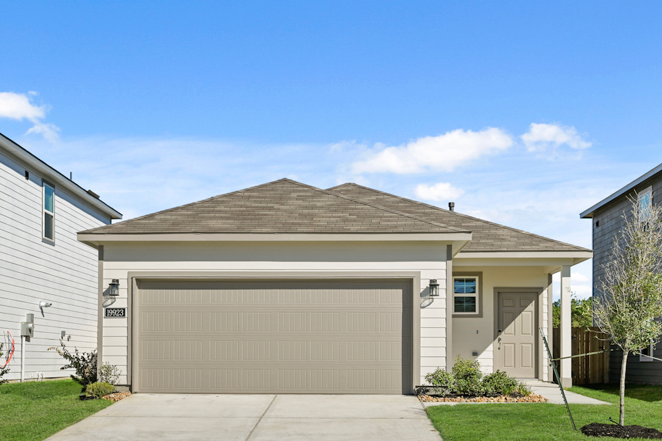 A garage with a garage.