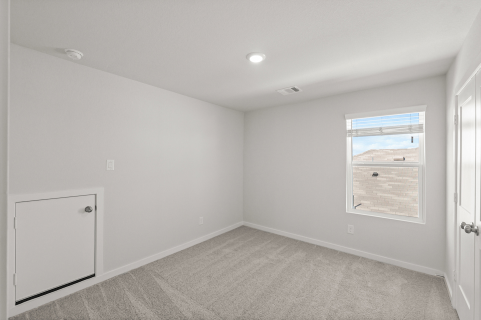 A room with white walls.