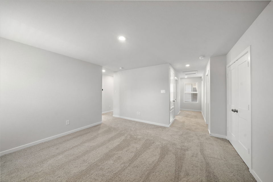 A room with white walls.