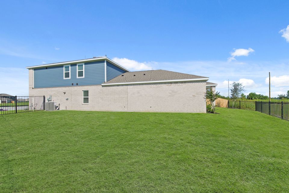 A building with a fence around it.
