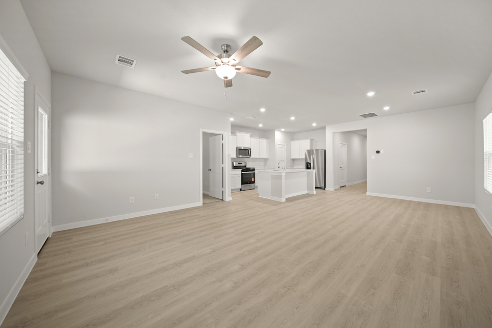 A large empty kitchen.
