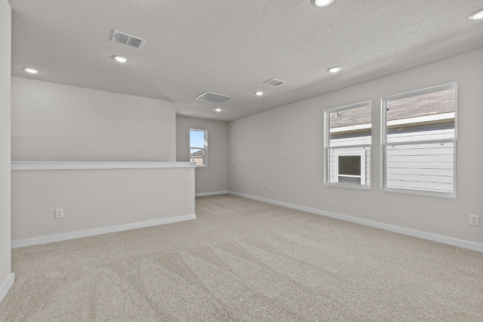 A room with white walls.
