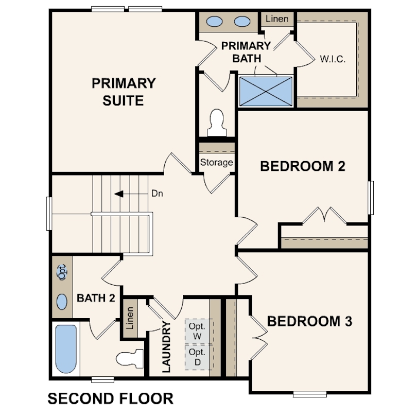 Avery Floor Plan Second Floor