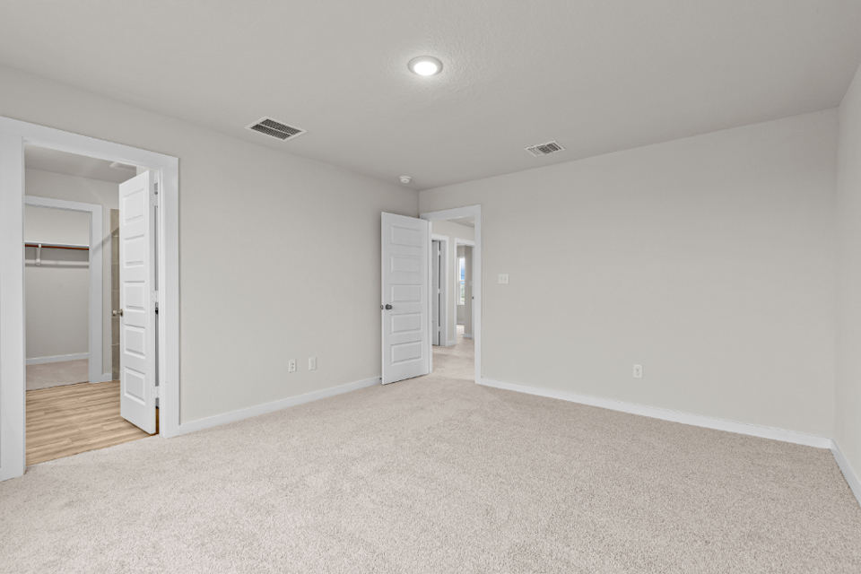 A room with white walls.