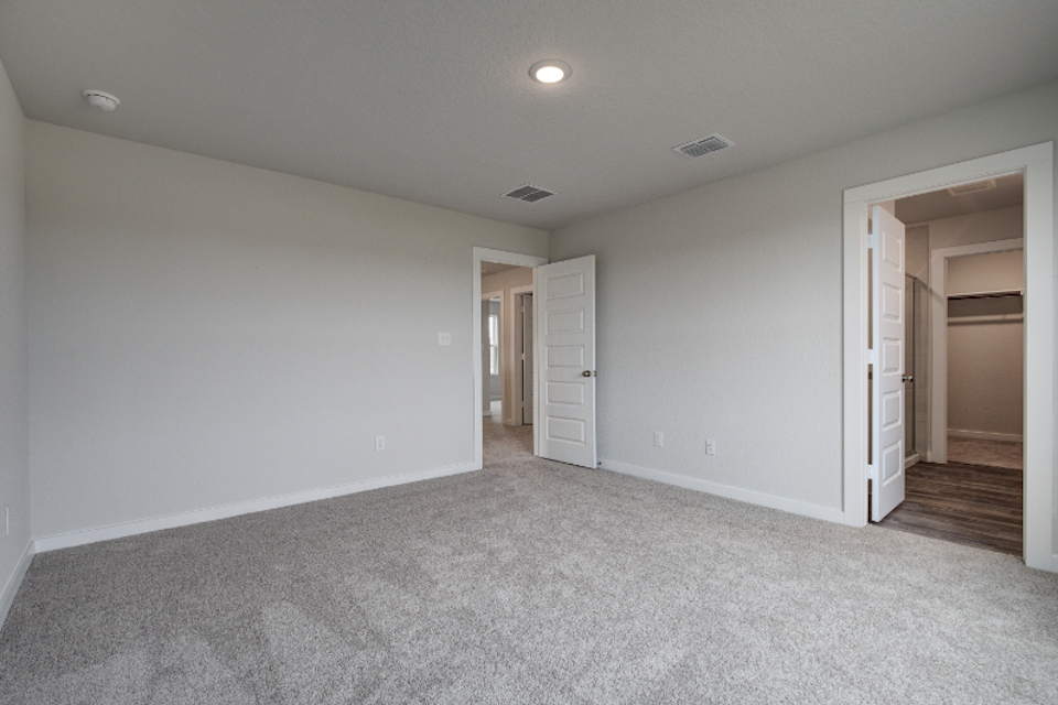 A room with white walls.