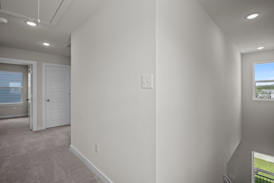 A room with white walls.