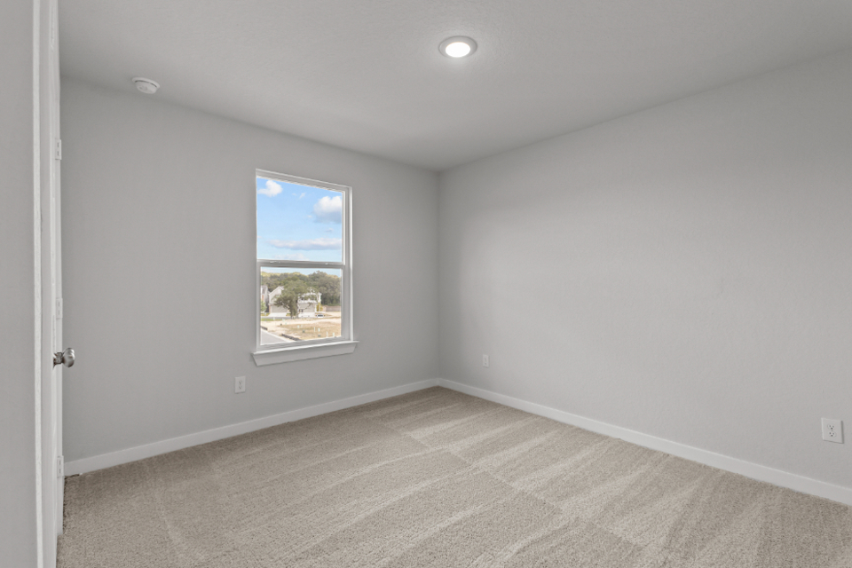 A room with a window.