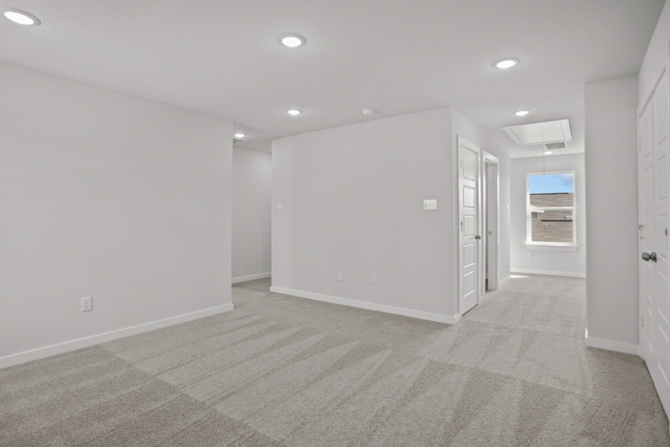 A room with white walls.