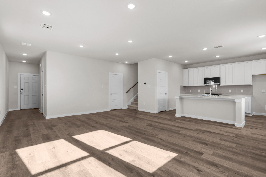 A large empty kitchen.