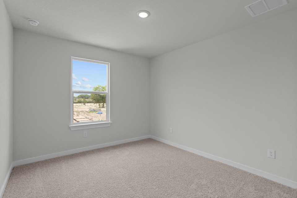 A room with a window.