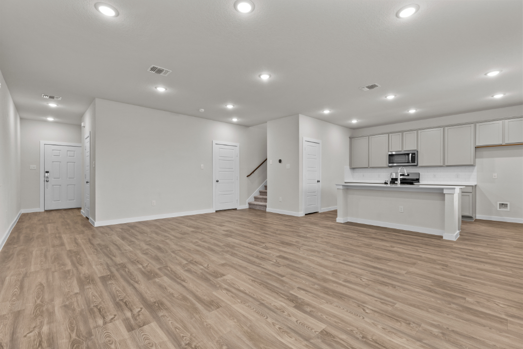 A large empty kitchen.
