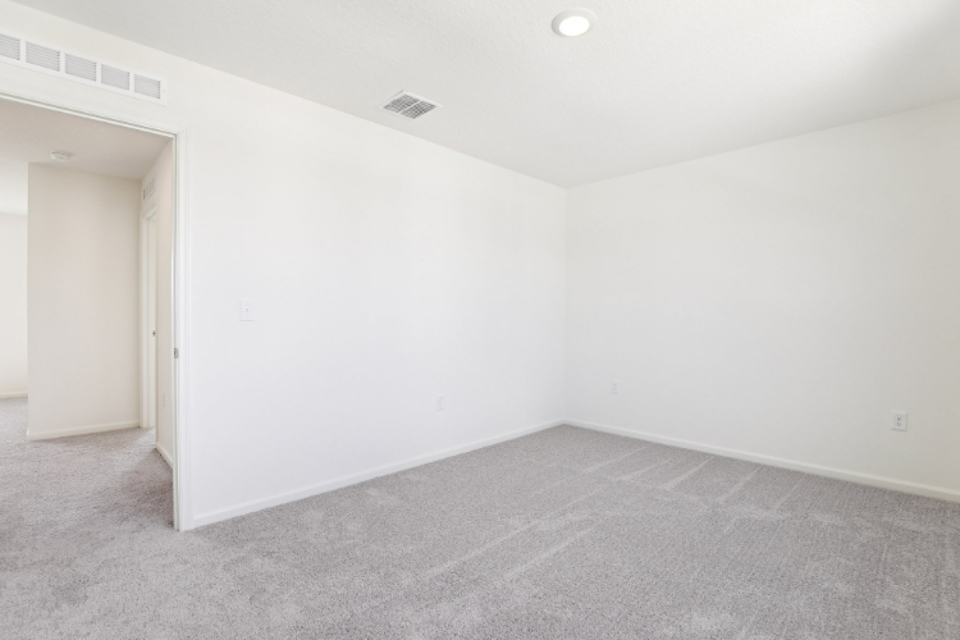 A room with white walls.