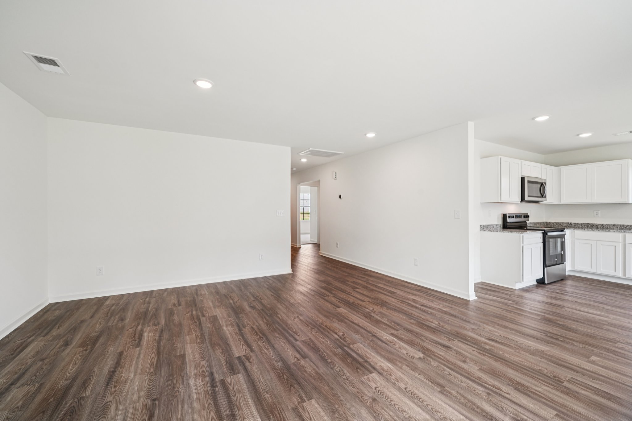 A large empty kitchen.