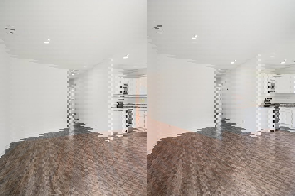 A large empty kitchen.