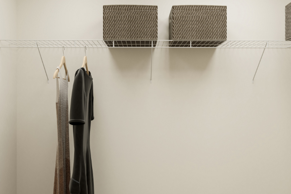 A couple of ties on a line.