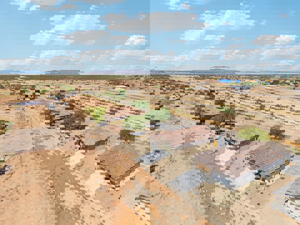 A high angle view of a road.