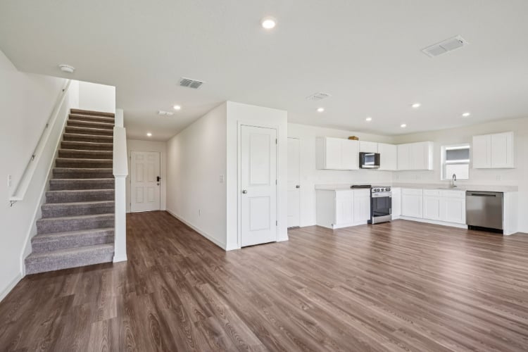 A large empty kitchen.