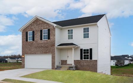 A house with a garage.